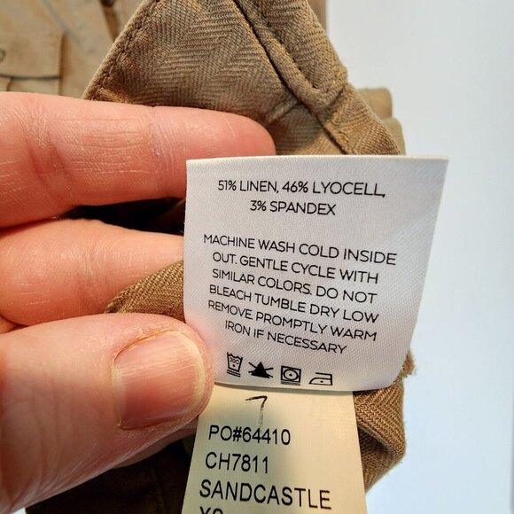 Evereve Level 99 Emme Belted Utility Jacket Linen Lyocell Blend Eco Friendly XS - Picture 6 of 11